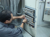 Internal Wiring of Ocean Automation Designed Mimic Panel